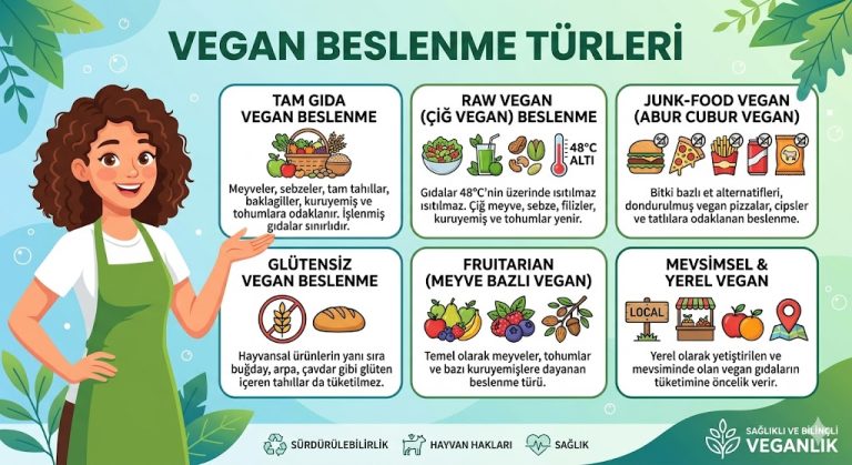 Vegan Beslenme Türleri Nelerdir?